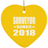 Surveyor Since 2018 - Heart Ornament