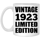 101st Birthday Vintage 1923 Limited Edition - 11oz Coffee Mug