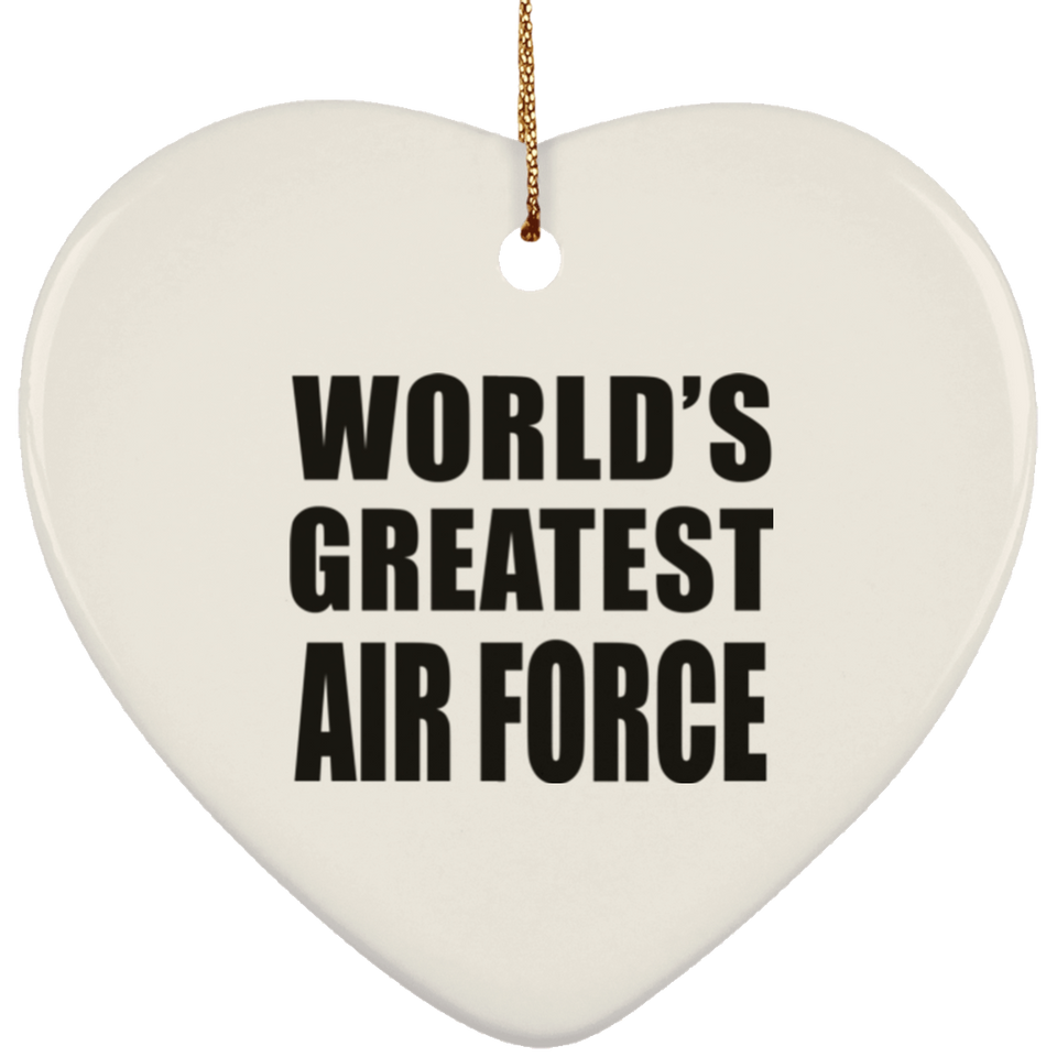World's Greatest Air Force - Heart Ornament