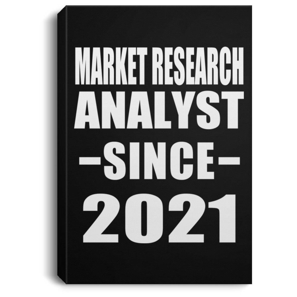 Market Research Analyst Since 2021 - Canvas Portrait