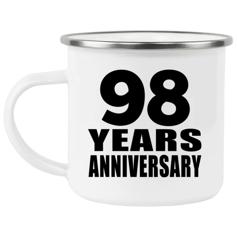 98th Anniversary 98 Years - 12oz Camping Mug