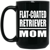 Flat-Coated Retriever Mom - 15oz Coffee Mug Black
