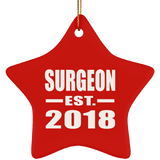 Surgeon Established EST. 2018 - Star Ornament