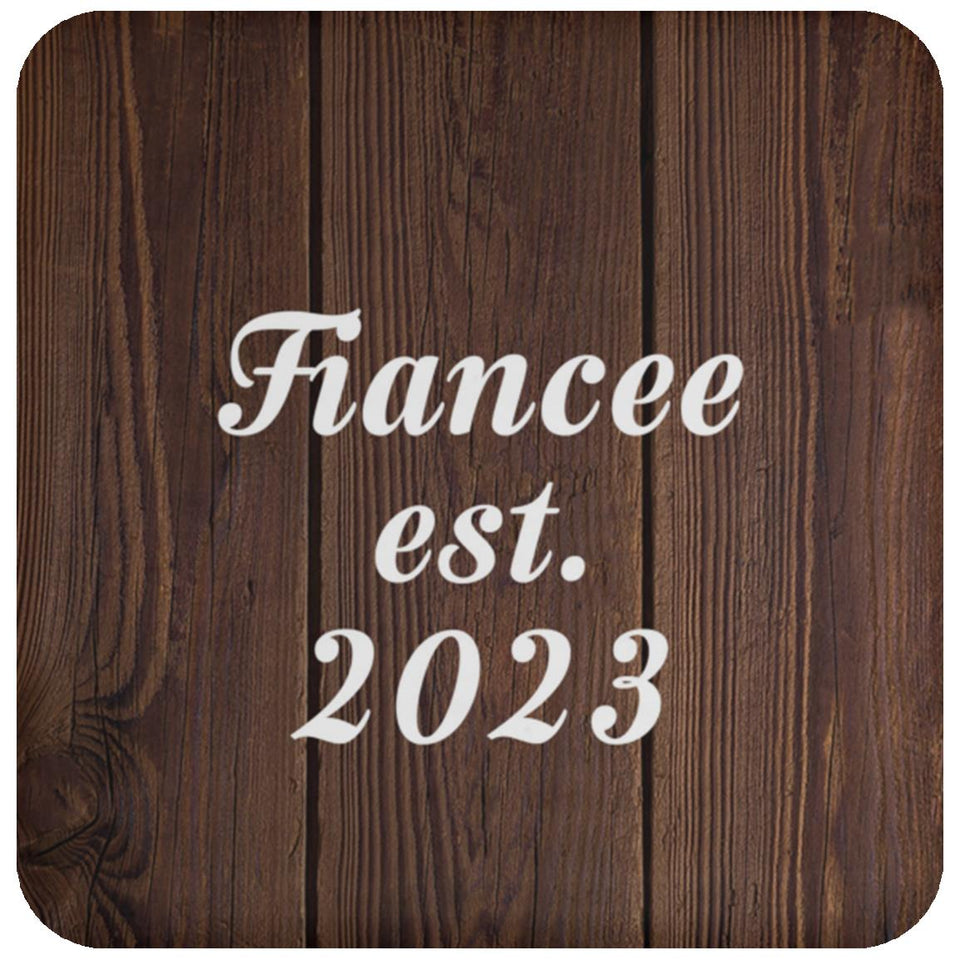 Fiancee Established EST. 2023 - Drink Coaster D