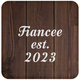 Fiancee Established EST. 2023 - Drink Coaster D