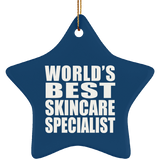 World's Best Skincare Specialist - Star Ornament