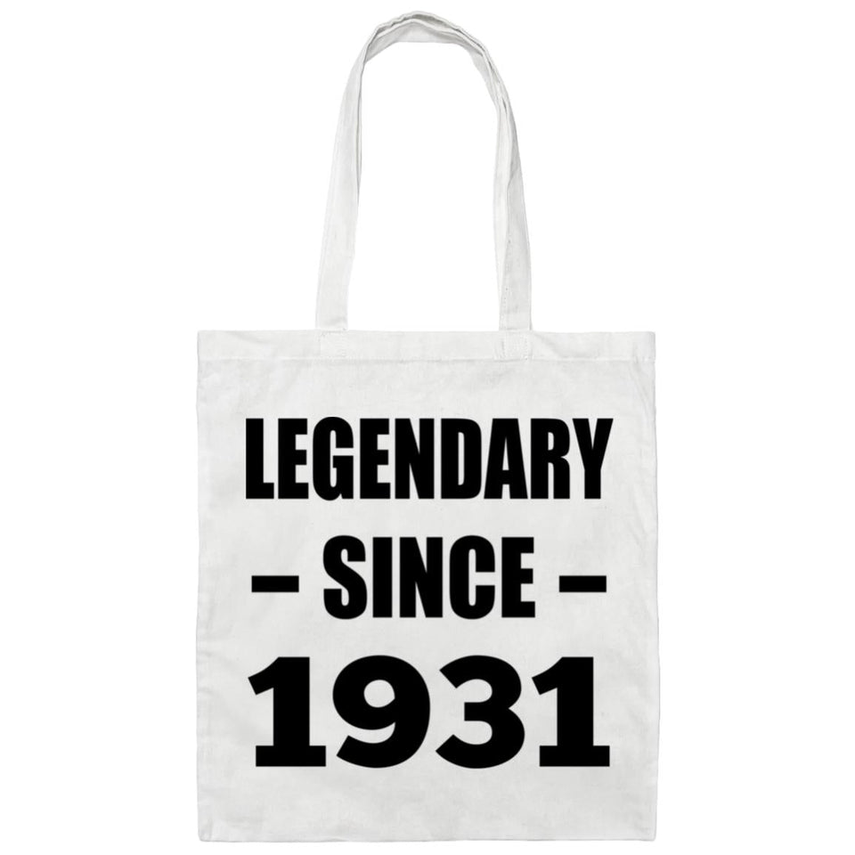 93rd Birthday Legendary Since 1931 - Tote Bag White