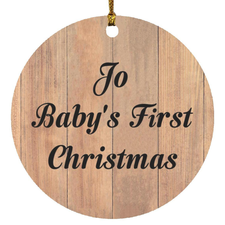 Jo Baby's First Christmas - Circle Ornament C