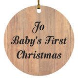 Jo Baby's First Christmas - Circle Ornament C