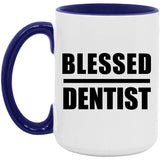 Blessed Dentist - 15oz Accent Mug Purple
