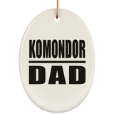 Komondor Dad - Oval Ornament
