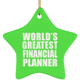 World's Greatest Financial Planner - Star Ornament