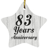 83rd Anniversary 83 Years Anniversary - Star Ornament F