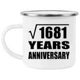 41st Anniversary Square Root of 1681 Years Anniversary - 12oz Camping Mug