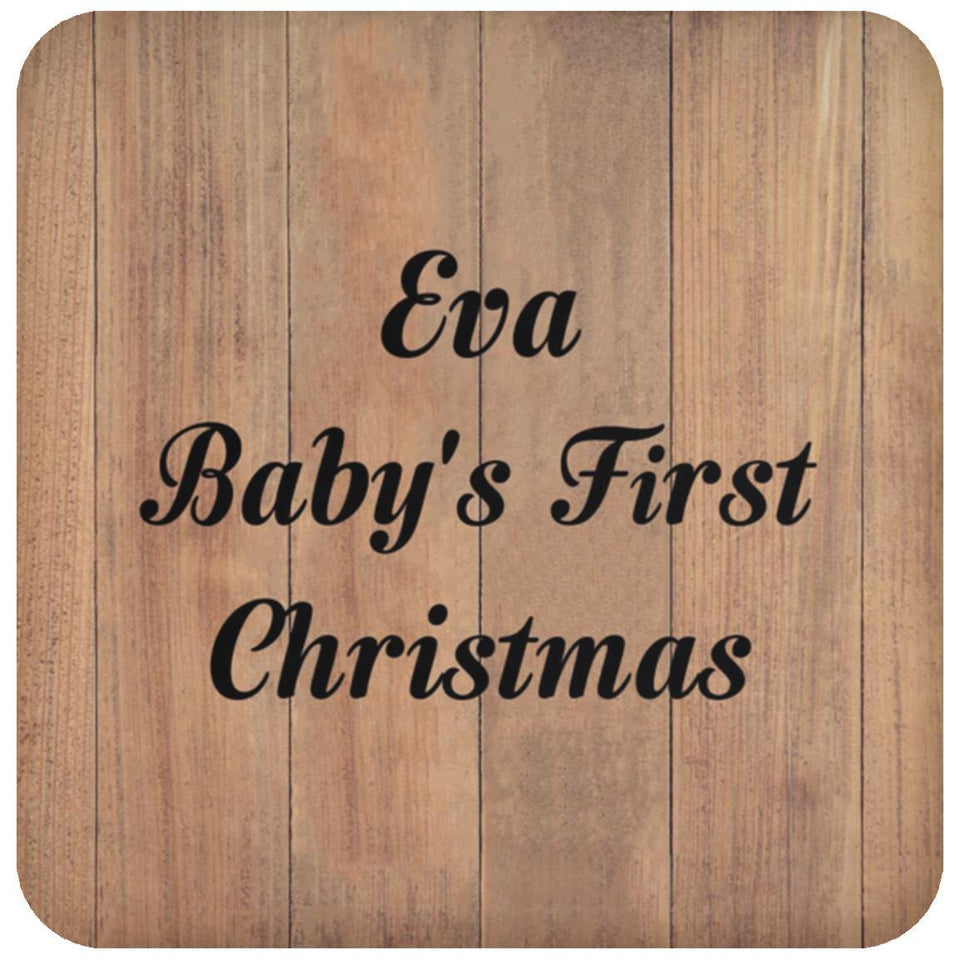 Eva Baby's First Christmas - Drink Coaster C
