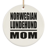 Norwegian Lundehund Mom - Circle Ornament