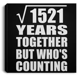 39th Anniversary Square Root of 1521 Years Who's Counting - Canvas Square