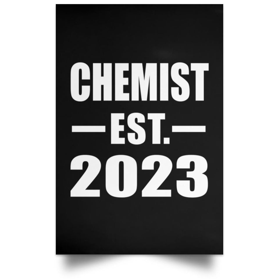 Chemist Established EST. 2023 - Poster Portrait