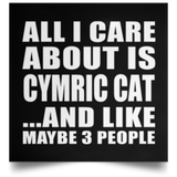 All I Care About Is Cymric Cat - Poster Square