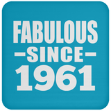 63rd Birthday Fabulous Since 1961 - Drink Coaster