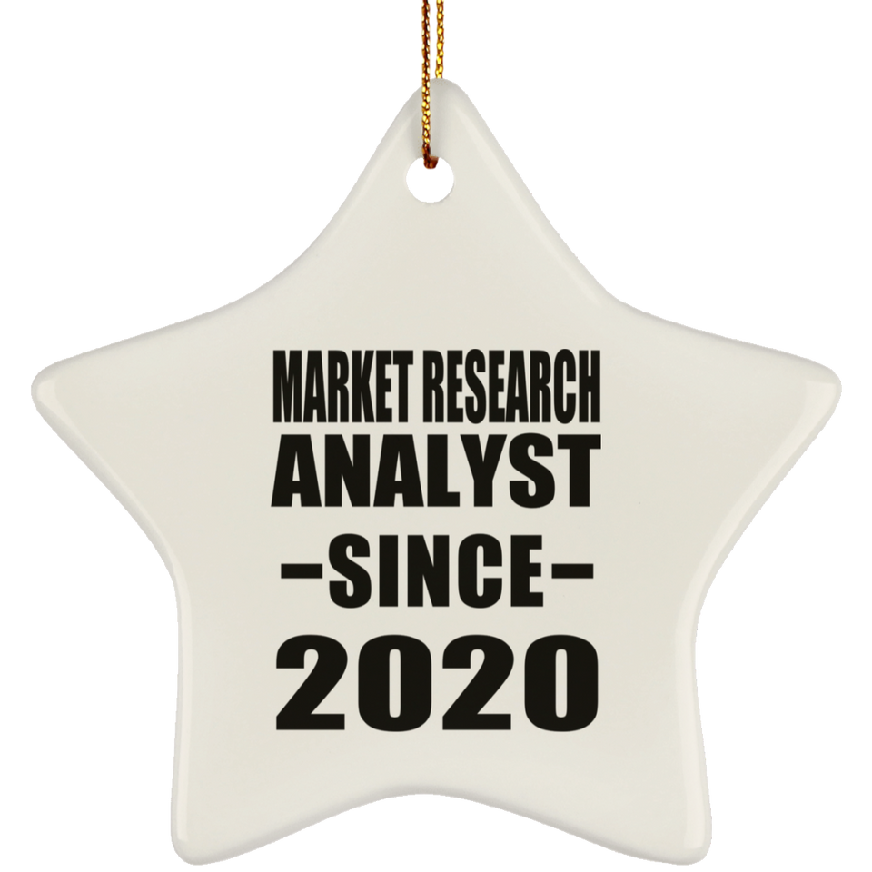 Market Research Analyst Since 2020 - Star Ornament