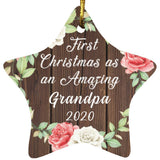 First Christmas As an Amazing Grandpa 2020 - Star Ornament A