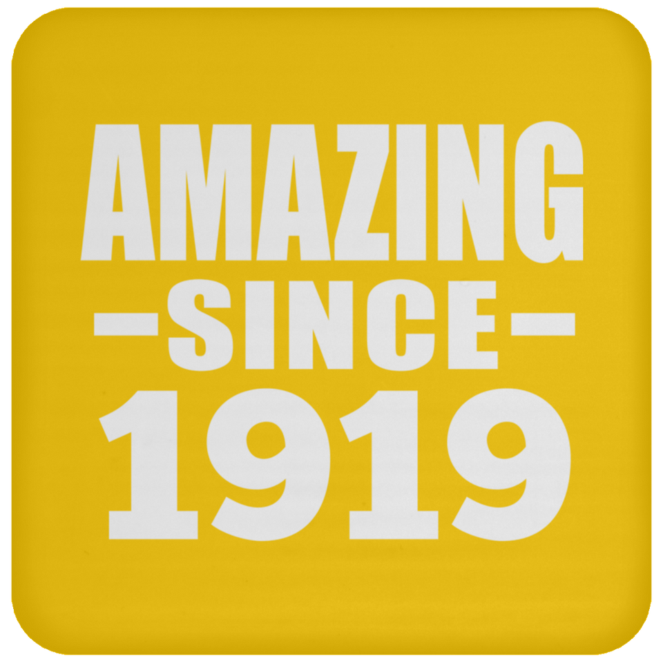 105th Birthday Amazing Since 1919 - Drink Coaster