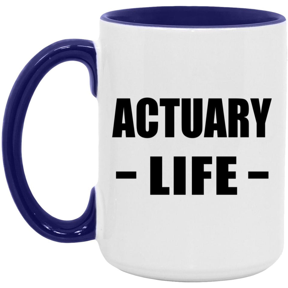 Actuary Life - 15oz Accent Mug Purple