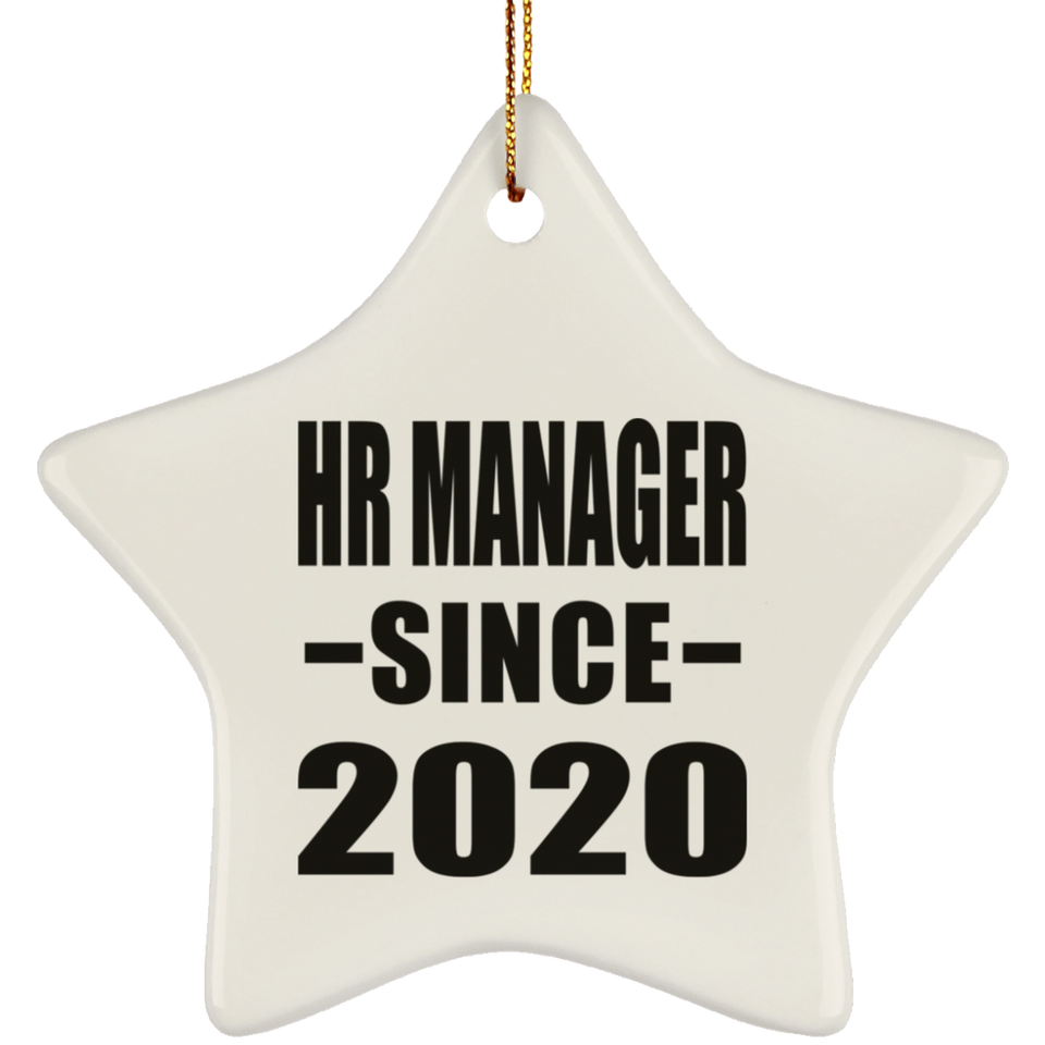 HR Manager Since 2020 - Star Ornament