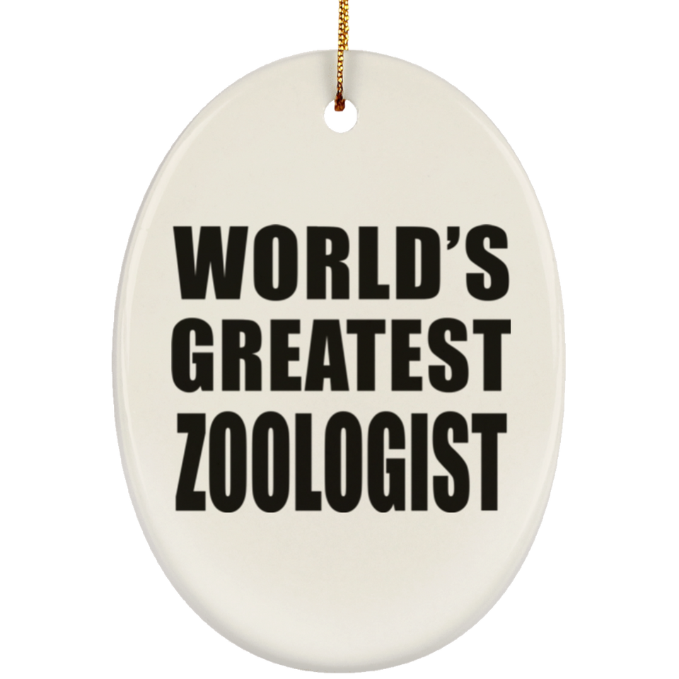 World's Greatest Zoologist - Oval Ornament
