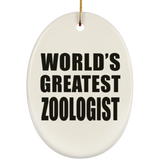 World's Greatest Zoologist - Oval Ornament