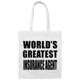 World's Greatest Insurance Agent - Tote Bag White