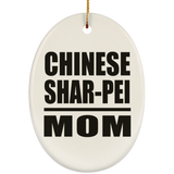 Chinese Shar-Pei Mom - Oval Ornament