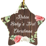 Robin Baby's First Christmas - Star Ornament A