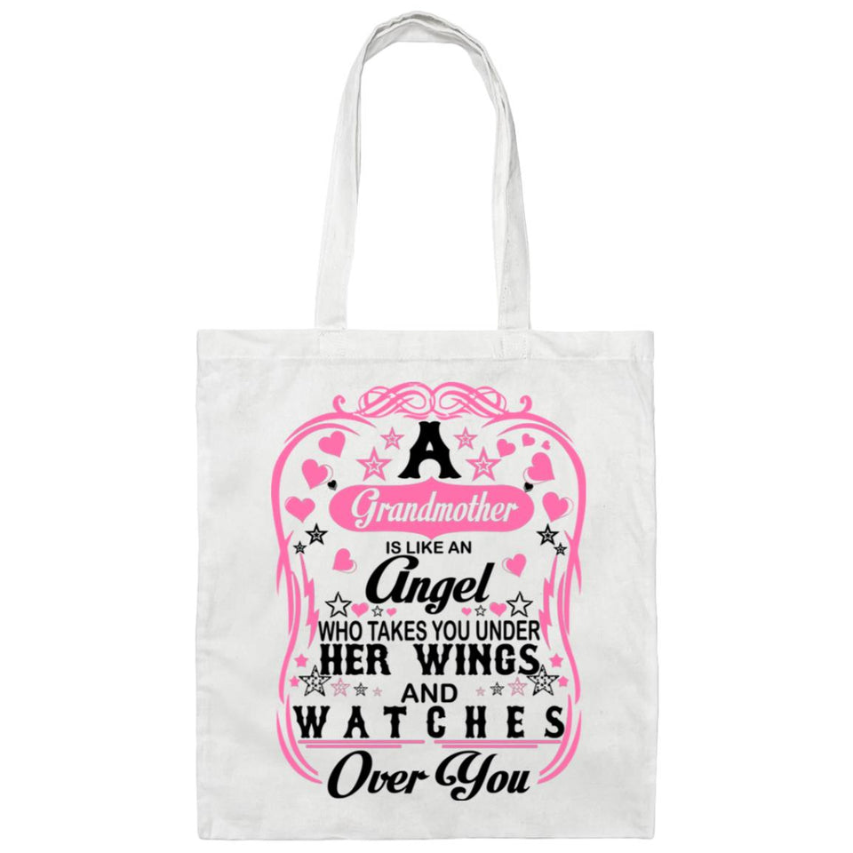 Grandmother Is An Angel Takes You Under Her Wings - Tote Bag White