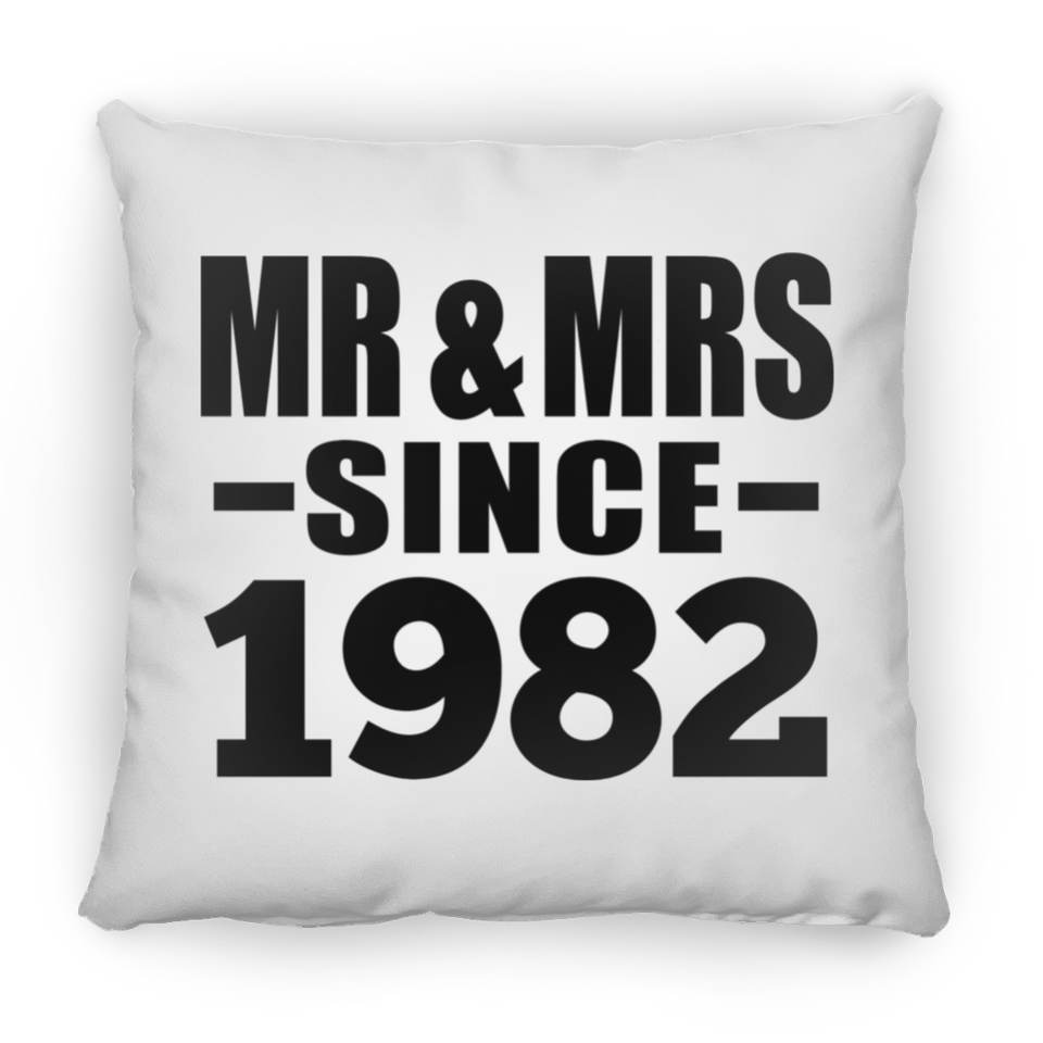 42nd Anniversary Mr & Mrs Since 1982 - Throw Pillow