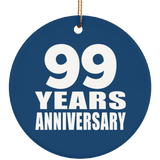 99th Anniversary 99 Years Anniversary - Circle Ornament