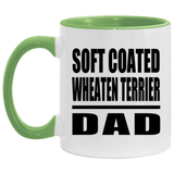 Soft Coated Wheaten Terrier Dad - 11oz Accent Mug Green