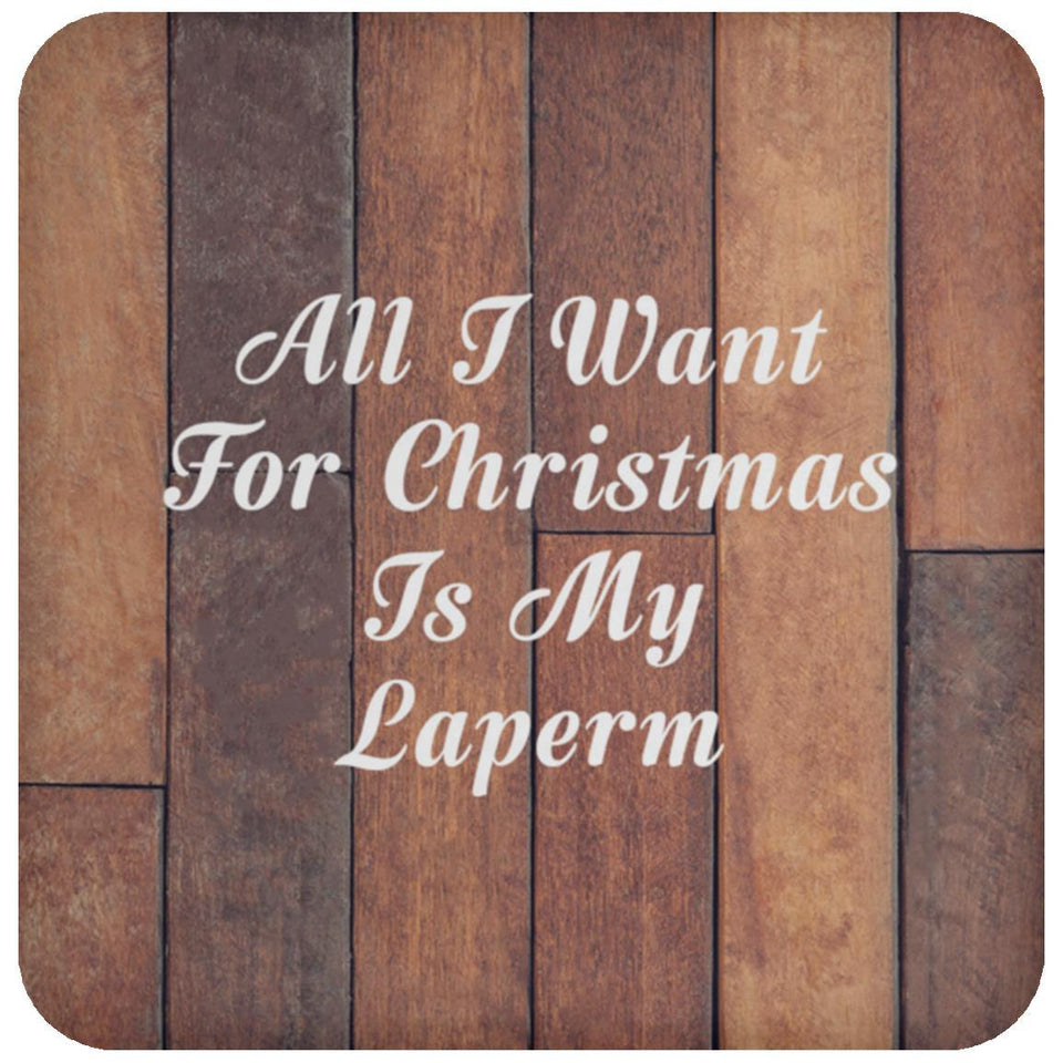 All I Want For Christmas Is My Laperm - Drink Coaster E
