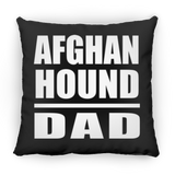 Afghan Hound Dad - Throw Pillow Black