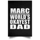 Marc World's Okayest Dad - Poster Portrait