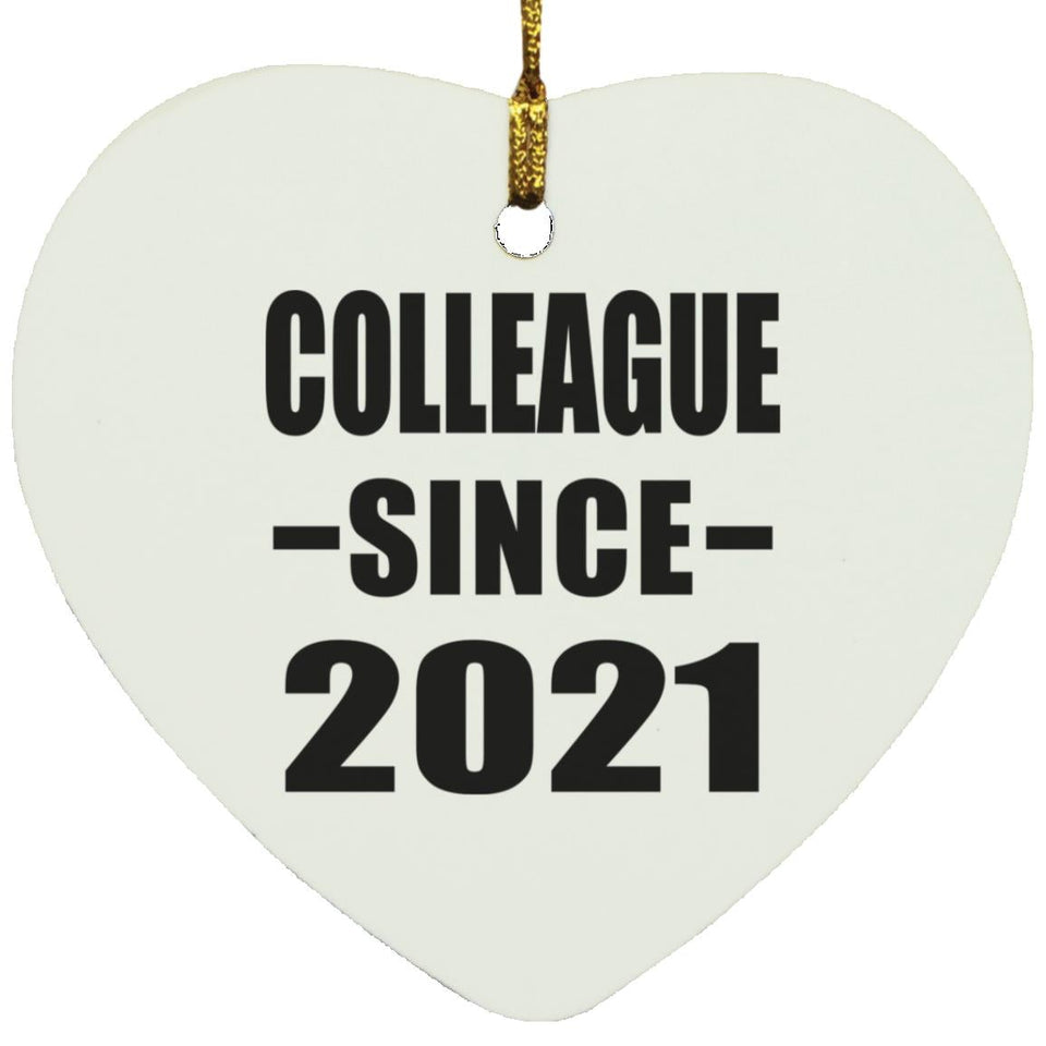 Colleague Since 2021 - Heart Ornament