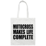 Motocross Makes Life Complete - Tote Bag White