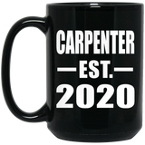 Carpenter Established EST. 2020 - 15oz Coffee Mug Black