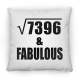 86th Birthday Square Root of 7396 & Fabulous - Throw Pillow