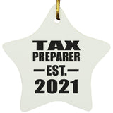 Tax Preparer Established EST. 2021 - Star Ornament