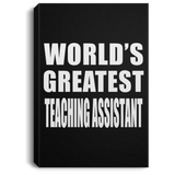 World's Greatest Teaching Assistant - Canvas Portrait