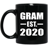 Gram Established EST. 2020 - 11oz Coffee Mug Black
