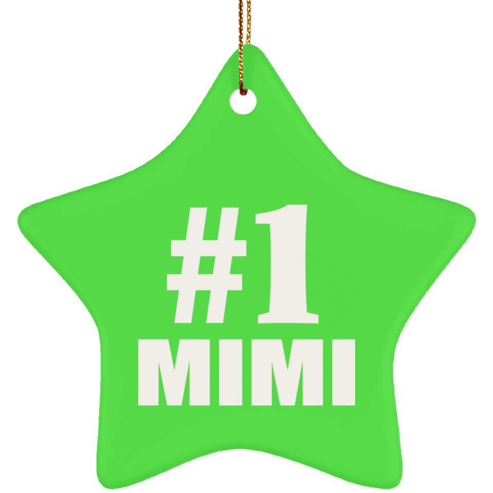 Number One #1 Mimi - Star Ornament