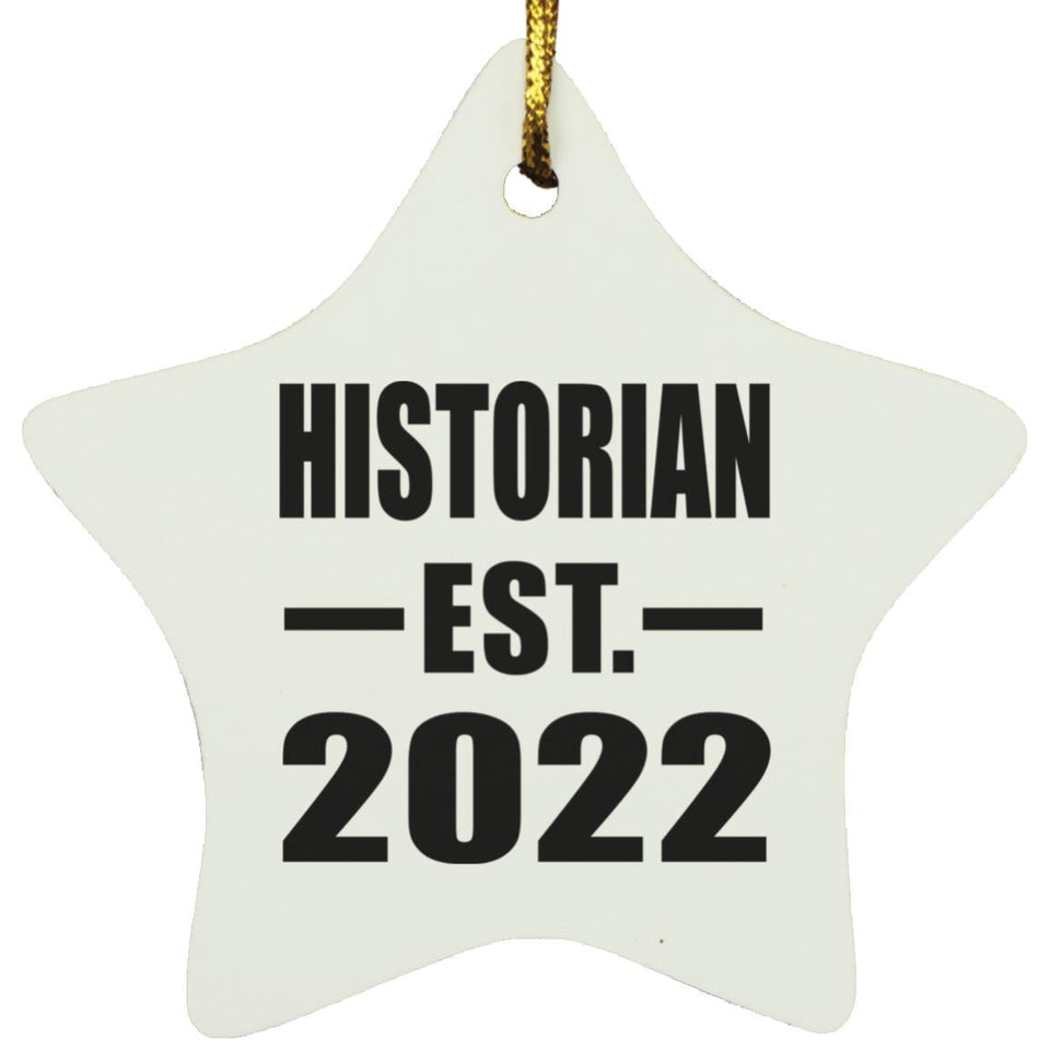 Historian Established EST. 2022 - Star Ornament